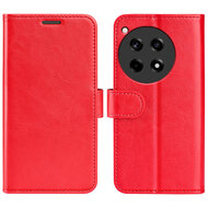 OnePlus 12R Hoesje - MobyDefend Wallet Book Case (Sluiting Achterkant) - Rood
