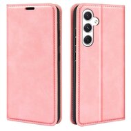 Samsung Galaxy S24 Hoesje - Luxe Wallet Bookcase (Magnetische Sluiting) - Roze