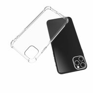 iPhone 11 Pro Max Hoesje - MobyDefend Transparante Shockproof TPU Backcover - Verstevigde Hoeken - Volledig Doorzichtig