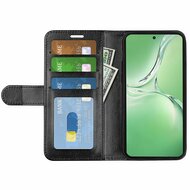 OnePlus Nord CE 4 Hoesje - MobyDefend Wallet Book Case (Sluiting Achterkant) - Zwart