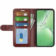OnePlus Nord CE 4 Hoesje - MobyDefend Wallet Book Case (Sluiting Achterkant) - Bruin