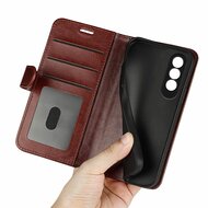 OnePlus Nord CE 4 Hoesje - MobyDefend Wallet Book Case (Sluiting Achterkant) - Bruin