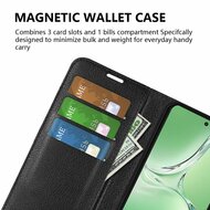 OnePlus Nord CE 4 Hoesje - MobyDefend Kunstleren Wallet Book Case (Sluiting Voorkant) - Zwart