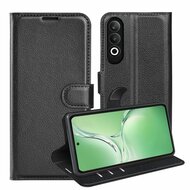 OnePlus Nord CE 4 Hoesje - MobyDefend Kunstleren Wallet Book Case (Sluiting Voorkant) - Zwart