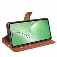 OnePlus Nord CE 4 Hoesje - MobyDefend Kunstleren Wallet Book Case (Sluiting Voorkant) - Bruin