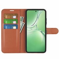 OnePlus Nord CE 4 Hoesje - MobyDefend Kunstleren Wallet Book Case (Sluiting Voorkant) - Bruin