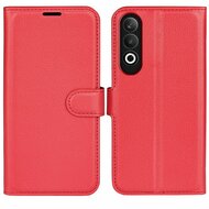 OnePlus Nord CE 4 Hoesje - MobyDefend Kunstleren Wallet Book Case (Sluiting Voorkant) - Rood