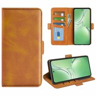 OnePlus Nord CE 4 Hoesje - MobyDefend Luxe Wallet Book Case (Sluiting Zijkant) - Lichtbruin