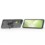 OnePlus Nord CE 4 Lite Hoesje - MobyDefend Dubbelgelaagde Pantsercase Met Standaard - Zwart