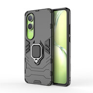 OnePlus Nord CE 4 Lite Hoesje - MobyDefend Dubbelgelaagde Pantsercase Met Standaard - Zwart