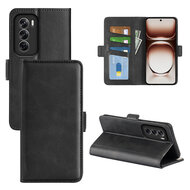 Oppo Reno12 Hoesje - MobyDefend Luxe Wallet Book Case (Sluiting Zijkant) - Zwart