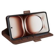 Oppo Reno12 Hoesje - MobyDefend Luxe Wallet Book Case (Sluiting Zijkant) - Bruin