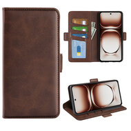 Oppo Reno12 Hoesje - MobyDefend Luxe Wallet Book Case (Sluiting Zijkant) - Bruin