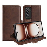 Oppo Reno12 Hoesje - MobyDefend Luxe Wallet Book Case (Sluiting Zijkant) - Bruin