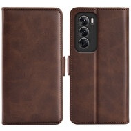 Oppo Reno12 Hoesje - MobyDefend Luxe Wallet Book Case (Sluiting Zijkant) - Bruin