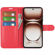 Oppo Reno12 Hoesje - MobyDefend Kunstleren Wallet Book Case (Sluiting Voorkant) - Rood