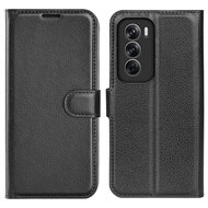 Oppo Reno12 Hoesje - MobyDefend Kunstleren Wallet Book Case (Sluiting Voorkant) - Zwart