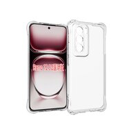 Oppo Reno12 Hoesje - MobyDefend Transparante Shockproof TPU Backcover - Verstevigde Hoeken - Volledig Doorzichtig