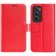 Oppo Reno12 Pro Hoesje - MobyDefend Wallet Book Case (Sluiting Achterkant) - Rood