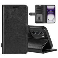 Oppo Reno12 Pro Hoesje - MobyDefend Wallet Book Case (Sluiting Achterkant) - Zwart