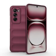 Oppo Reno12 Hoesje - MobyDefend TPU Gripcase - Paars