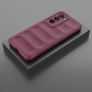 Oppo Reno12 Hoesje - MobyDefend TPU Gripcase - Paars