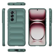 Oppo Reno12 Hoesje - MobyDefend TPU Gripcase - Groen