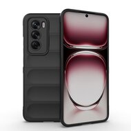Oppo Reno12 Hoesje - MobyDefend TPU Gripcase - Zwart