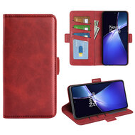 OnePlus Nord CE 4 Lite Hoesje - MobyDefend Luxe Wallet Book Case (Sluiting Zijkant) - Rood