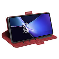 OnePlus Nord CE 4 Lite Hoesje - MobyDefend Luxe Wallet Book Case (Sluiting Zijkant) - Rood