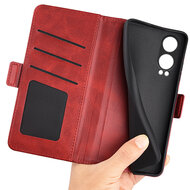 OnePlus Nord CE 4 Lite Hoesje - MobyDefend Luxe Wallet Book Case (Sluiting Zijkant) - Rood