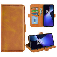 OnePlus Nord CE 4 Lite Hoesje - MobyDefend Luxe Wallet Book Case (Sluiting Zijkant) - Lichtbruin