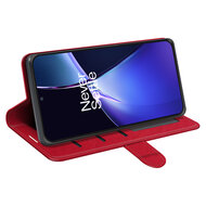 OnePlus Nord CE 4 Lite Hoesje - MobyDefend Wallet Book Case (Sluiting Achterkant) - Rood