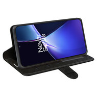 OnePlus Nord CE 4 Lite Hoesje - MobyDefend Wallet Book Case (Sluiting Achterkant) - Zwart