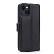 iPhone 13 Hoesje - Luxe MobyDefend Wallet Bookcase - Zwart