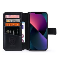 iPhone 13 Hoesje - Luxe MobyDefend Wallet Bookcase - Zwart