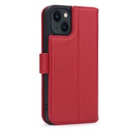 iPhone 13 Hoesje - Luxe MobyDefend Wallet Bookcase - Rood