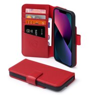 iPhone 13 Hoesje - Luxe MobyDefend Wallet Bookcase - Rood