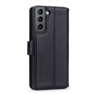 Samsung Galaxy S21 FE Hoesje - Luxe MobyDefend Wallet Bookcase - Zwart