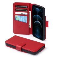 iPhone 12 / iPhone 12 Pro Hoesje - Luxe MobyDefend Wallet Bookcase - Rood