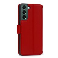 Samsung Galaxy S22 Hoesje - Luxe MobyDefend Wallet Bookcase - Rood