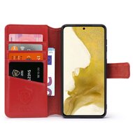 Samsung Galaxy S22 Hoesje - Luxe MobyDefend Wallet Bookcase - Rood