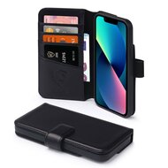iPhone 13 Mini Hoesje - Luxe MobyDefend Wallet Bookcase - Zwart