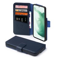Samsung Galaxy S22 Plus (S22+) Hoesje - Luxe MobyDefend Wallet Bookcase - Blauw