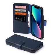iPhone 13 Mini Hoesje - Luxe MobyDefend Wallet Bookcase - Blauw