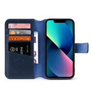 iPhone 13 Mini Hoesje - Luxe MobyDefend Wallet Bookcase - Blauw
