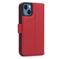 iPhone 13 Mini Hoesje - Luxe MobyDefend Wallet Bookcase - Rood