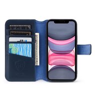 iPhone 11 Hoesje - Luxe MobyDefend Wallet Bookcase - Blauw