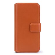 iPhone 13 Pro Hoesje - Luxe MobyDefend Wallet Bookcase - Lichtbruin