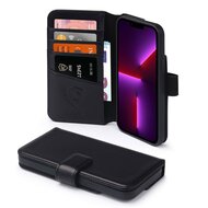 iPhone 13 Pro Max Hoesje - Luxe MobyDefend Wallet Bookcase - Zwart